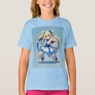 Anime Karate Meisje T-shirt