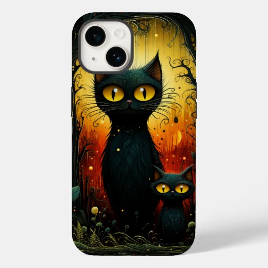 Anime katten kunst Case-Mate iPhone case (Achterkant)