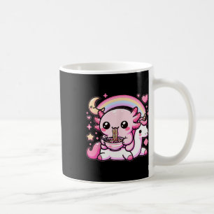 Anime Kawaii Axolotl Eten Ramen Noedels Kinder T-s Koffiemok