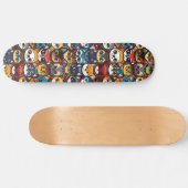 Anime Kawaii Chibi Schattigee Superheld Katten Skateboard (Horizontaal)