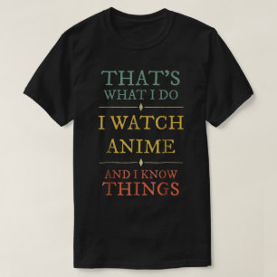 Anime Kijker Citaat Geek Humor Typografie T-shirt
