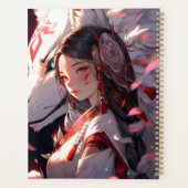 Anime Kitsune Meisje Leuke Fox Fantasy Kunst Planner (Achterkant)
