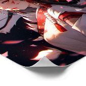 Anime Kitsune Meisje Leuke Fox Fantasy Kunst Poster (Hoek)