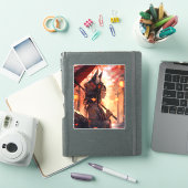 Anime Kitsune Meisje Leuke Fox Fantasy Kunst Sticker (iPad Cover)