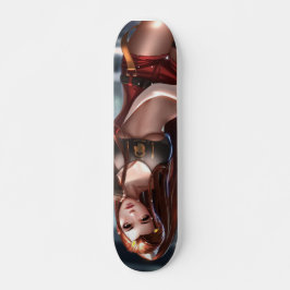 Anime lang haarheet ontwerp skateboard