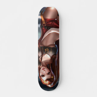 Anime lang haarheet ontwerp skateboard