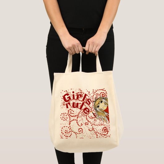 Anime Liefde Meisjes Regel Tote Bag (Voorkant (product))