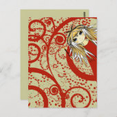 Anime Love- Personalize Briefkaart (Voorkant / Achterkant)