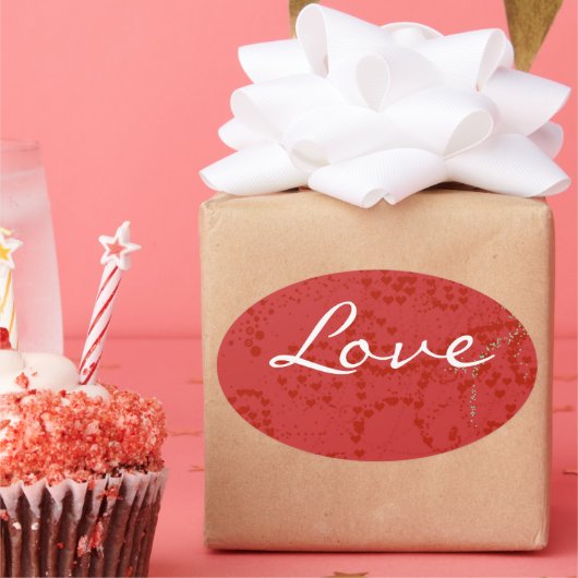 Anime Love - Personalize - Ovale Sticker (Feest)