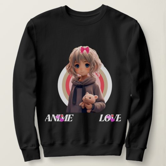 Anime Love Sweatshirt - (Design devant)