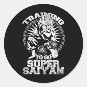 Anime Lover Bodybuilder Funny Workout Fitness Gym Ronde Sticker