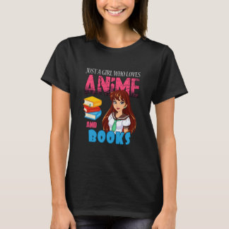 Anime Lover Librarian Just a Girl Who Loves Anime T-shirt