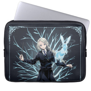 Anime Luna Lovegood's Konijn Patronus Laptop Sleeve