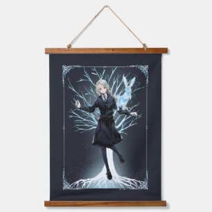 Anime Luna Lovegoods Patronus is een konijn Hangend Wandkleed