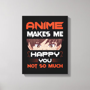 Anime maakt me blij dat je niet zo veel canvas afdruk