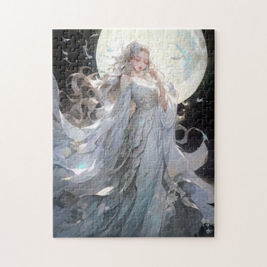 Anime Maan Prinses Fantasy Kunst Legpuzzel (Verticaal)
