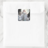 Anime Maan Prinses Fantasy Kunst Vierkante Sticker (Tas)