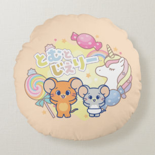 Anime Magical Candyland beroemd gemaakt door Jerry Rond Kussen