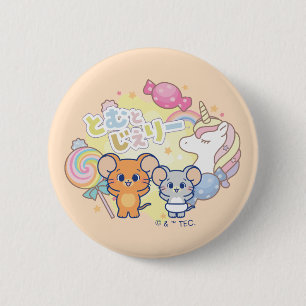 Anime Magical Candyland beroemd gemaakt door Jerry Ronde Button 5,7 Cm