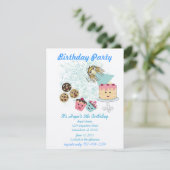 Anime Magical Days Invitation Birthday Party Kaart (Staand voorkant)