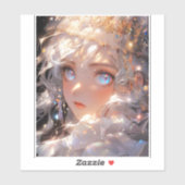 Anime Magisch Meisje Fantasy Kunst Sticker (Vel)