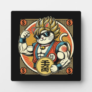 Anime Maneki Neko Lucky Cat, Succes Geld Fotoplaat