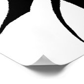 Anime Manga Character Black and White Poster (Hoek)