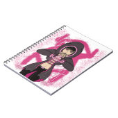 Anime Manga Computer Futuristic Hacker Cyberpunk Notitieboek (Linkerzijde)