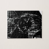 anime manga dagelijks zwart project legpuzzel (Horizontaal)