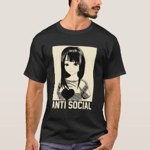 Anime Manga Esthetisch Japans Gothic Antisociaal T T-shirt