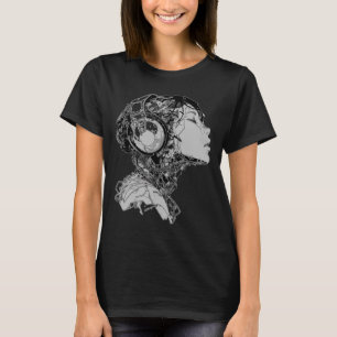 Anime Manga Grafische Hoofdtelefoon Illustratie An T-shirt