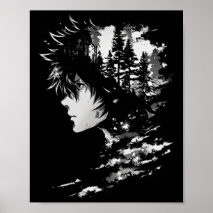 Anime Manga Grafische illustratie Anime 2 Poster