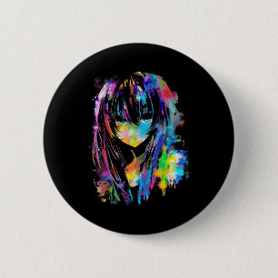 Anime Manga Graphic Kleurrijke Art Anime Ronde Button 5,7 Cm