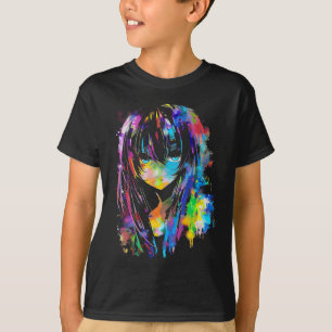 Anime Manga Graphic Kleurrijke Art Anime T-shirt