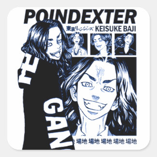 Anime Manga Grappig Schattige Japan Otaku Vierkante Sticker