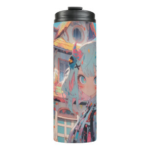 Anime Manga Haunted Girl Geïnspireerd Tumbler Thermosbeker