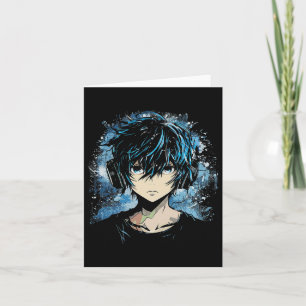 Anime Manga Motief Hoofdtelefoon Kunstwerk Anime Kaart