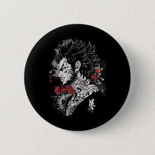 Anime Manga Motief Illustratie Anime Ronde Button 5,7 Cm