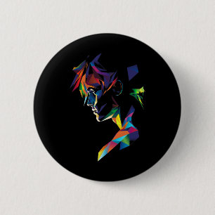 Anime Manga Motief Kleurrijk Kunstwerk Anime Ronde Button 5,7 Cm