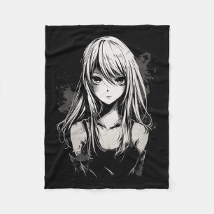 Anime Manga Motief Pixel Art Anime Fleece Deken
