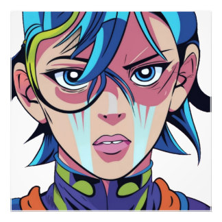Anime manga pop kunst liefhebbers pop liefhebbers foto afdruk
