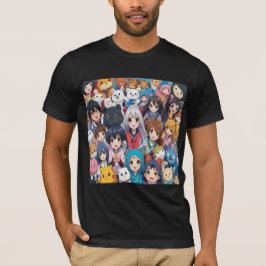Anime manga pop kunst liefhebbers pop liefhebbers t-shirt