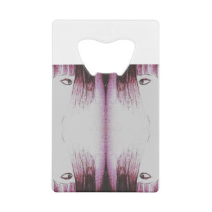 anime manga yaei  meisje gezicht kredietkaart flessenopener