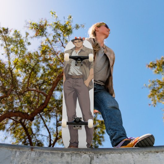 Anime Mannen Zaddy Skateboard (Buiten 1)
