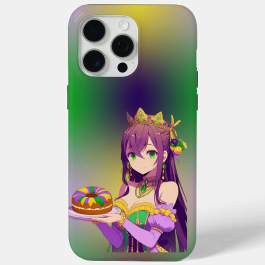Anime Mardi Gras King cake Case-Mate iPhone Case (Achterkant)