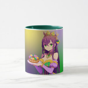 Anime Mardi Gras King cake Mok