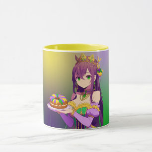 Anime Mardi Gras King cake Mok