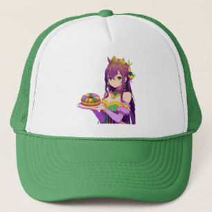 Anime Mardi Gras King cake Trucker Pet