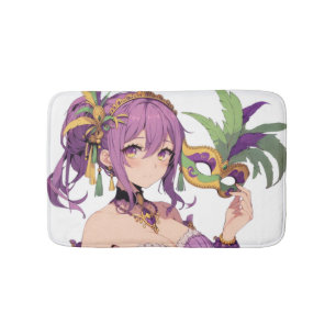 Anime Mardi Gras masker Badmat