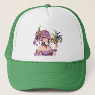 Anime Mardi Gras masker Trucker Pet